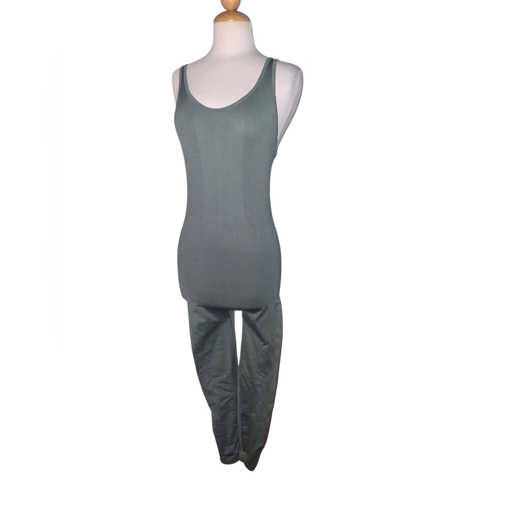 Green Unitard Jumpsuit Activewear Medium